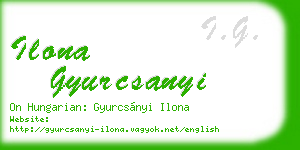 ilona gyurcsanyi business card